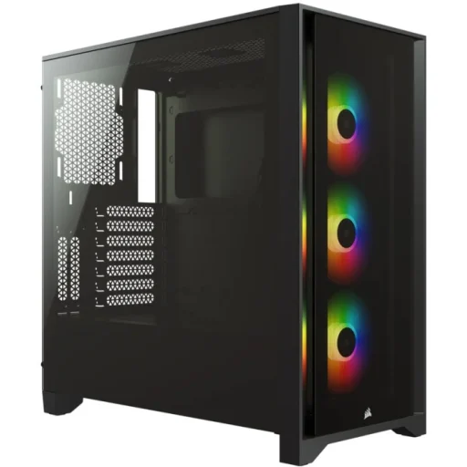 Imagen 13 de Gabinete Gamer Corsair 4000X RGB Vidrio templado USB-C 3.1 Media Torre ATX Negro