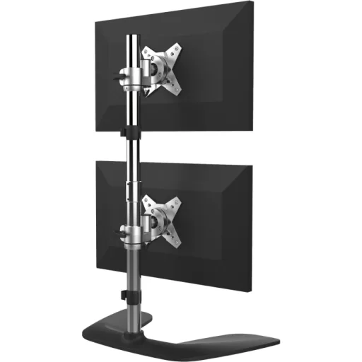 Imagen 0 de StarTech.com Soporte Vertical para Dos Monitores - Para Monitores VESA de hasta 27 Pulgadas - de Aluminio - de Altura Ajustable - Base para 2 monitores - plástico, aluminio - negro, plata - tamaño de pantalla: 13"-27" - soporte para escritorio
