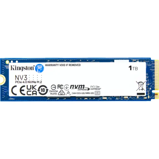 Imagen 2 de Unidad SSD Kingston NV3 1TB M.2 2280 PCIe4.0x4 Lec 6000MB/s Esc 4000MB/s