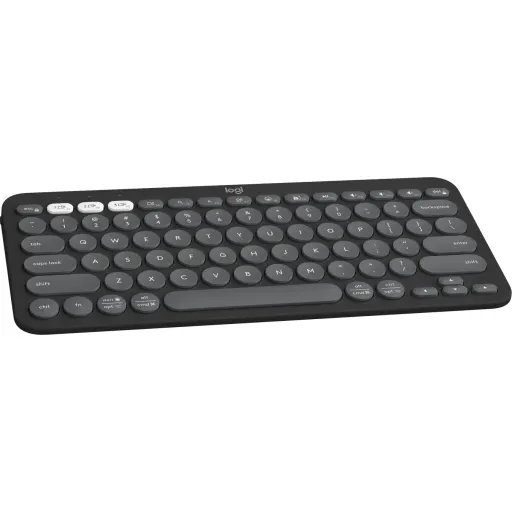 Imagen 2 de Teclado Inalámbrico Logitech Pebble Keys 2 K380s, Bluetooth Tradicional Grafito