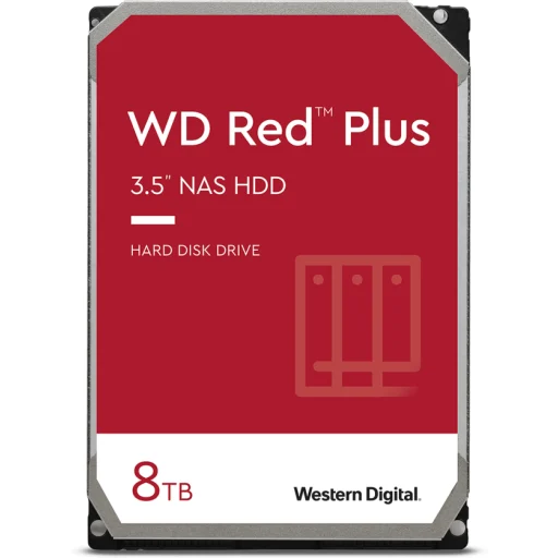 Imagen 0 de Disco Duro Western Digital Red NAS Plus 8TB 3.5" 5400RPM SATA3 6Gb/s 128MB p/NAS