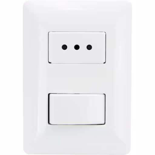 INTERRUPTOR PARA MURO COMBINADO 250V 10A