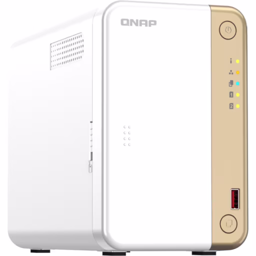 Imagen 10 de NAS QNAP TS-262, Celeron N4505 RAM hasta 4GB LAN 2*USB2.0 2*USB3.2 Torre