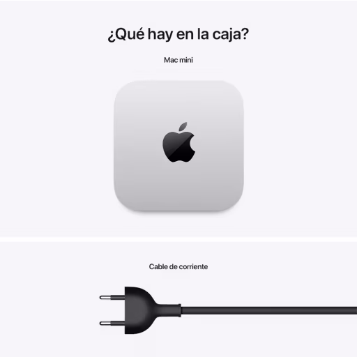Imagen 3 de MU9D3CI/A Mac mini M4 10C/ GPU 10C/ 16GB RAM/ 256GB