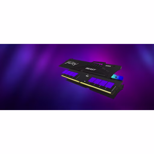 Imagen 11 de Memoria RAM 64GB DDR5 5600MHz DIMM CL36 Non-ECC 1.25v 288p KingstonFuryBeat RGB