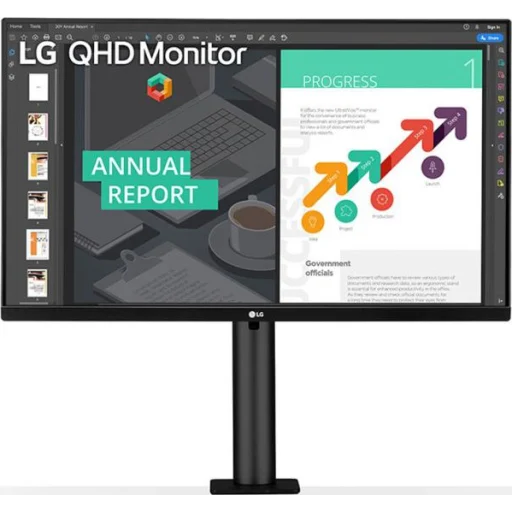 Imagen 0 de Monitor LG 27QN880-B QHD 27" 2560x1440 LED IPS Ergo 2*HDMI DP USB-C FreeSync