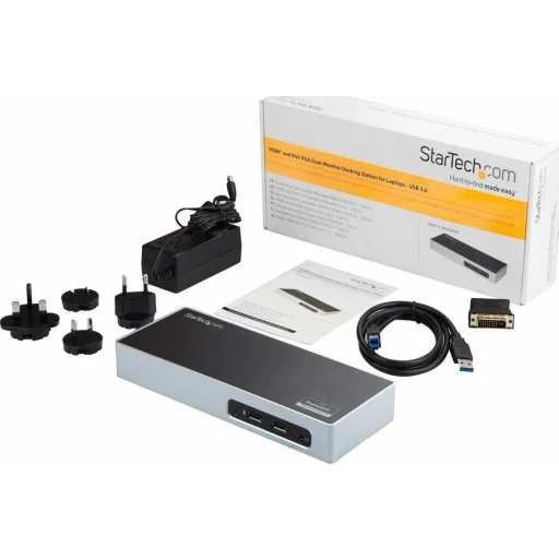 Imagen 2 de Docking Station StarTech Host USB 3.0, Prtos HDMI DVI 6*USB3.1 USB-B Audio LAN.