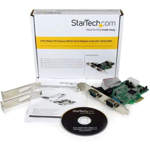 Imagen 4 de Tarjeta 2 Port Native PCI Express RS232 Serial Adapter Card PEX2S553 StarTech