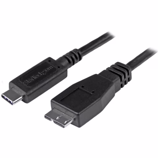 Imagen 0 de Cable USB StarTech USB Tipo-C a Micro USB Tipo-B v3.0 M/M, 0.5mts Negro StarTech