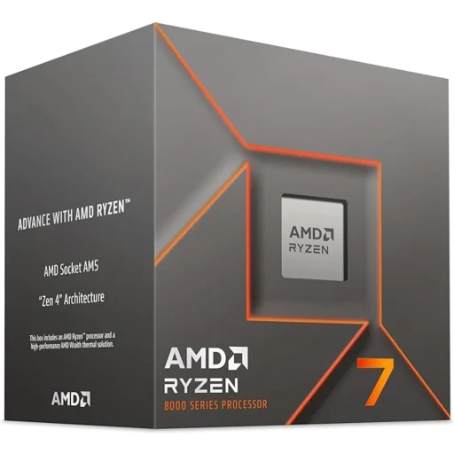 CPU AMD Ryzen 7 8700F, 4.10-5.00GHz, 16MB L3, 8 Núcleos, SKT AM4 Sin/Grf-c/FAN