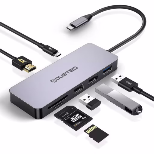 Imagen 1 de HUB USB-C multipuerto USB-A, micro SD/SD, HDMI, PD Dusted