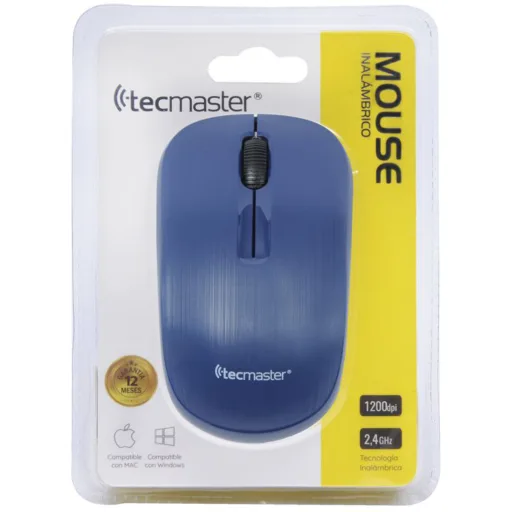 Imagen 0 de Tecmaster Mouse Inalámbrico - Azul (TM-100502-BL)
