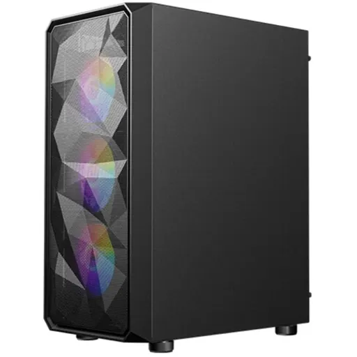Imagen 1 de Gabinete Gamer Antec AX83 RGB ELITE MidTower 2*USB2.0 USB3.0 Vid temp 3FAN Negro