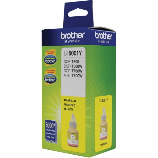 Imagen 1 de Botella de Tinta Brother BT5001Y Amarillo DCP-T300/T310/T500/T510 5000Pág 41.8ml