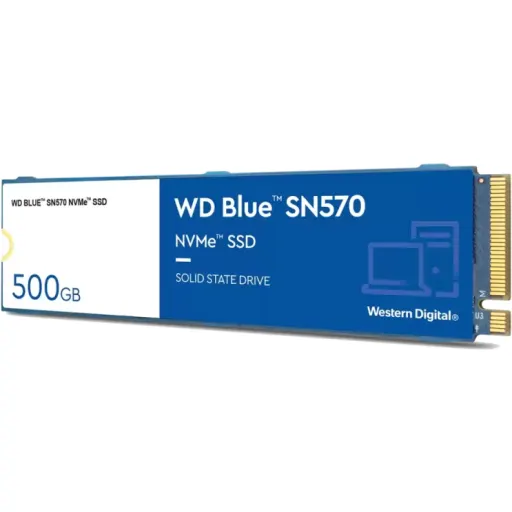 Imagen 1 de Unidad SSD Western Digital Blue SN570 500GB M.2 22*80 PCIe Lec3500MBs Esc2300MBs
