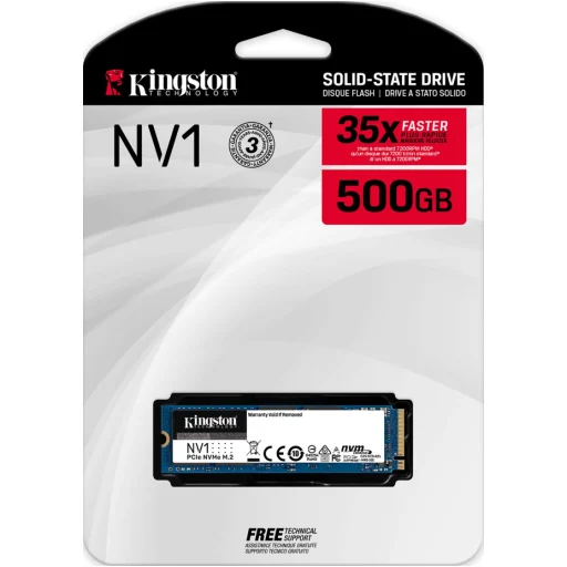 Imagen 2 de Unidad SSD Kingston NV1 500GB M.2 22*80 PCIe3x4 NVMe Lec 2100MB/s Esc 1700MB/s