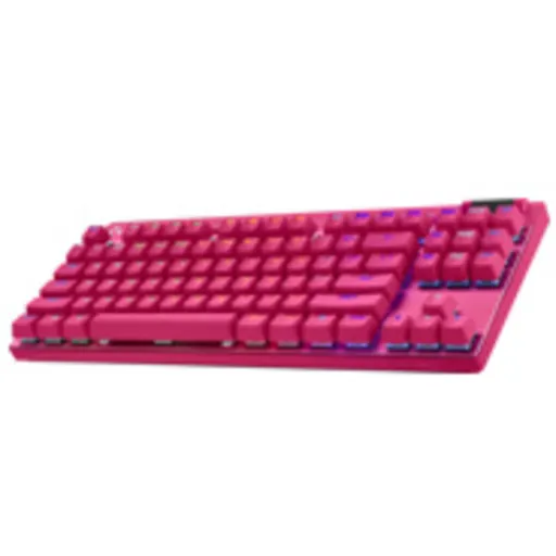 Imagen 4 de Logitech G PRO X TKL LIGHTSPEED Wireless Gaming Keyboard, Tactile Switches (GX Brown), Magenta - Teclado - sin teclado numérico - retroiluminación - Bluetooth, LIGHTSPEED - QWERTY - EE. UU. - interruptor: GX Brown Tactile - magenta