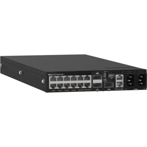 Imagen 2 de Dell Switch S4112T, 12 x10GBaseT, 3x100GbE, ItoF, 2xAC PSU, OS10