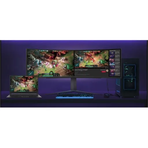 Imagen 6 de Monitor Gamer Curvo LG 49GR85DC 49" DQHD 5120*1440 VA DP 2*HDMI 3*USB-A 240Hz 