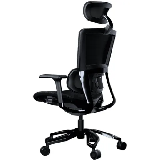 Imagen 1 de COUGAR Argo - Silla - ergonómico - reposabrazos - forma de T - inclinación - giratorio - piel PVC, malla - negro