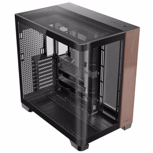Imagen 0 de Gabinete Gamer Antec C8 Curve Wood Vidrio Templado Doble Cámara E-ATX sin FTE