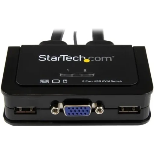 Imagen 6 de StarTech.com Switch Conmutador KVM de Cable con 2 Puertos VGA USB Alimentado por USB con Interruptor Remoto - Conmutador KVM - 2 x KVM port(s) - 1 usuario local - sobremesa