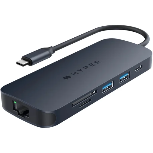 Imagen 0 de HUB USB-C de 8 puertos HyperDrive Next USB A , USB-C GigEthernet HDMI Lector SD