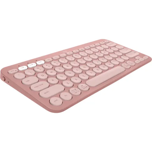 Imagen 1 de Teclado Inalámbrico Logitech Pebble Keys 2 K380s, estilizado y minimalista, Rose