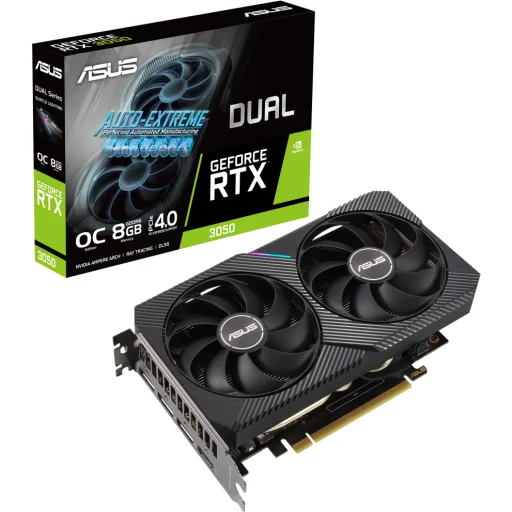 Imagen 6 de Tarjeta de Video Asus Dual GF-NV-RTX3050-O8G 8GB GDDR6 PCIe 3*DP HDMI ATX Act