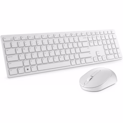 Imagen 1 de Kit Teclado Mouse Dell KM5221W Conectividad Inalámbrica USB Color Blanco Español