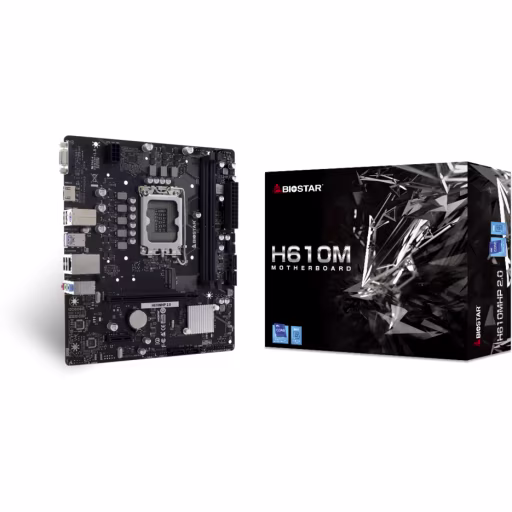 Imagen 0 de Tarjeta Madre BIOSTAR H610MHP2.0 LGA1700 14G 2*DDR4 M.2 LAN HDMI VGA USB3.2 mATX