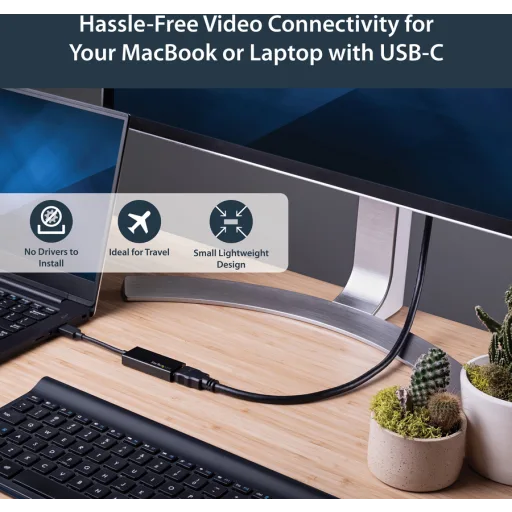 Imagen 5 de Adaptador Conver USB-C Macho a HDMI Hembra para MacBook Chromebook otros 4K 60Hz