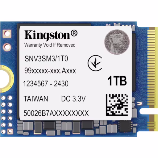 Imagen 0 de Unidad SSD Kingston NV3 1TB M.2 22*30 PCIe4x4 NVMe Lec6000MB/s Esc4000MB/s
