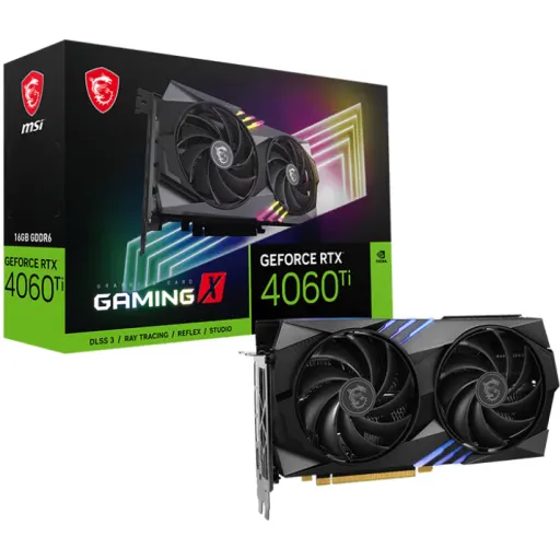 Imagen 0 de Tarjeta de Video MSI GF-RTX 4060 Ti GAMING X 16GB GDDR6 PCIe Gen4 3*DP HDMI ATX