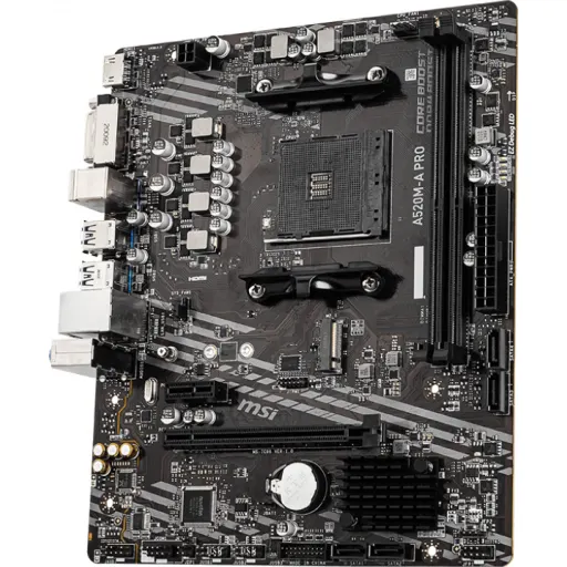 Imagen 4 de Tarjeta Madre MSI A520M-A PRO AMD AM4 DDR4 M.2 DVI-D HDMI PS/2 USB3.2