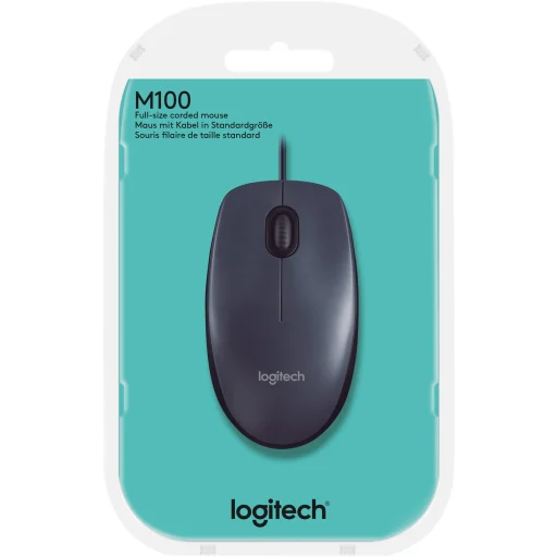 Imagen 7 de Mouse Alámbrico Logitech M100 Óptico 1000dpi 3 Botones USB Color negro