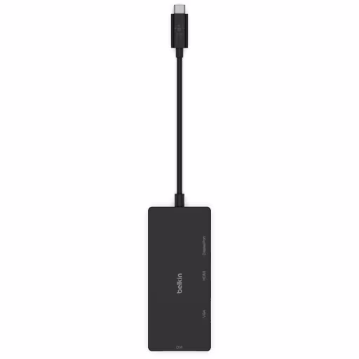 Imagen 1 de Adaptador Belkin Dock USB-C a Video Multipuerto HDMI 4K VGA DP DVI para Mac/PC