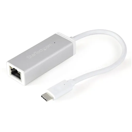Imagen 0 de Adaptador USB-C a Red Gigabit Ethernet 10/100/1000BT(X) Pto Rj-45 Plata StarTech