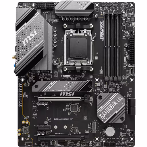 Imagen 0 de Tarjeta Madre MSI B650 GAMING PLUS WIFI AMD AM5 4*DDR5 2*M.2 PD HDMI USB3.2 