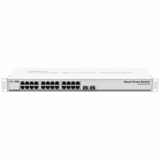 Imagen 0 de Switch Mikrotik 24-1000 2-SFP/SFP+10G 10-30V PoE-in Switch Smart SwOS Rack