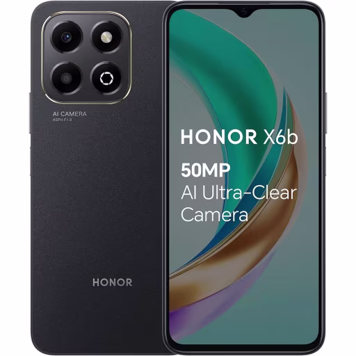 Imagen 0 de Smartphone Honor X6b OctaCore 4GB+256GB 6.56" 5G WiFi BT USB-C Black