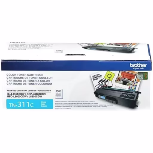 Imagen 0 de Toner Brother TN-311C Cyan DCP-L8400CDN/HL-L8350CDW/MFC-L8600CDW/L8850, 1.500Pág