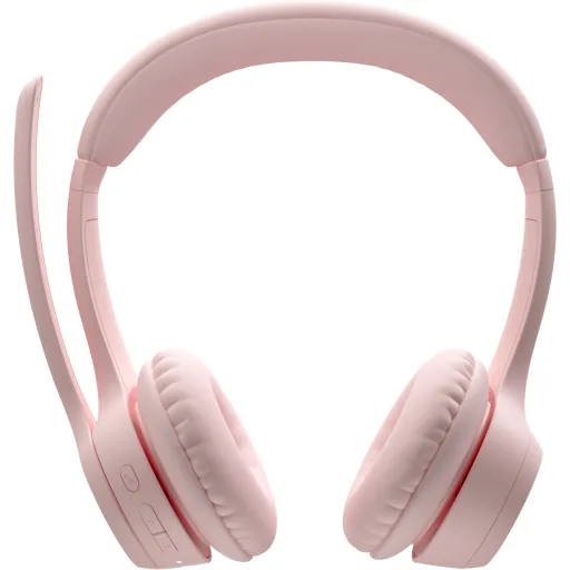 Imagen 2 de Audífonos Inalámbricos Logitech Zone 300, Over-Ear Bluetooth ion litio Rosados