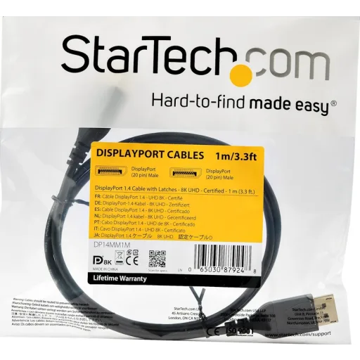 Imagen 4 de Cable DisplayPort Macho a Display Port Macho Longitud 1 metro 34 AWG 