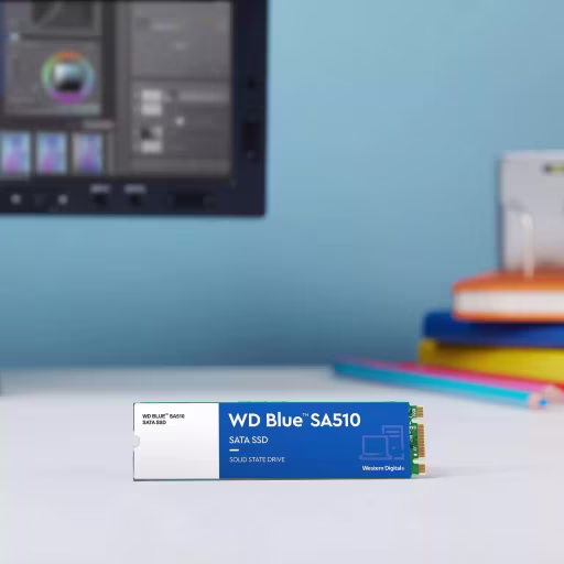 Imagen 5 de WD Blue SA510 WDS250G3B0B - SSD - 250 GB - interno - M.2 2280 - SATA 6Gb/s - azul
