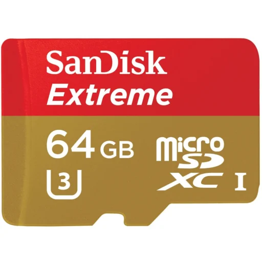 Imagen 0 de SanDisk Extreme microSDXC 64 GB UHS-I (Speed Class 3) (SDSDQXL-064G-GA4A)