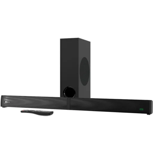 Imagen 0 de Parlantes Soundbar KlipX KSB-301, 2.1ch 200W Subwoofer Bluetoth HDMI Ópt Aux USB