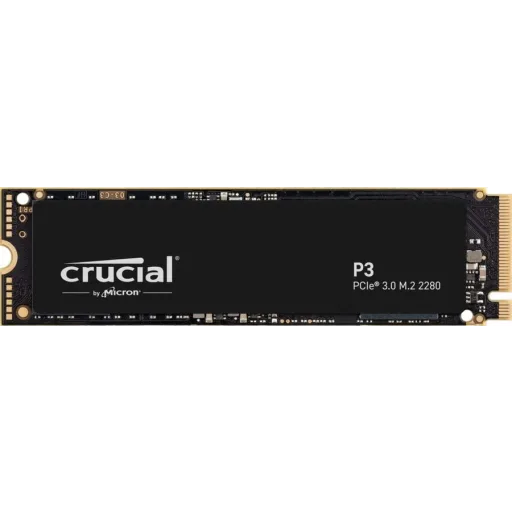 Unidad SSD Crucial P3 500GB M.2 22*80 PCIe G3 x4 NVMe NAND Lec3500MBs Esc1900MBs