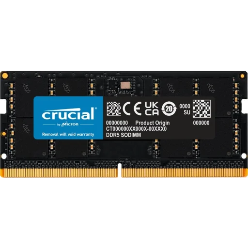 Memoria RAM 32GB DDR5 5200MHz SO-DIMM CL42 Non-ECC 1.1v 262p - Crucial