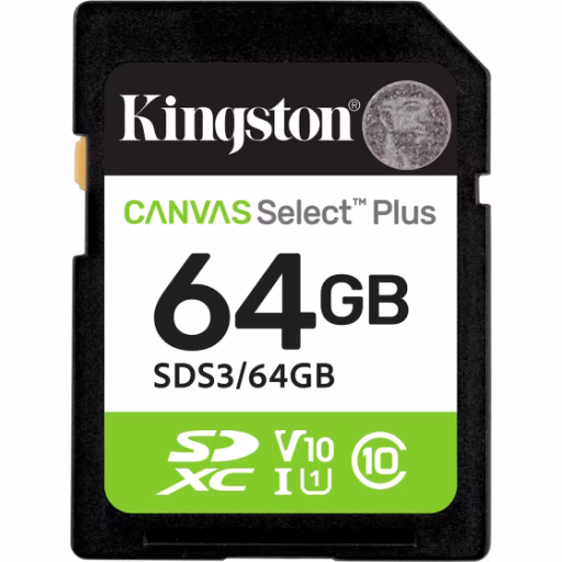 Imagen de Memoria 64GB SD XC Canvas Select Plus Gen3 100MB/s